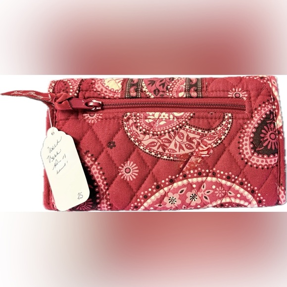 Vera Bradley Red Paisley Quilted Wallet - Picture 3 of 3